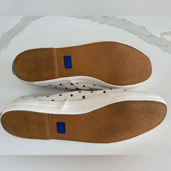 ❤️Taylor Swift KEDS off white black polka dot ribbon lace shoes sneakers 7 heart - Picture 7 of 7